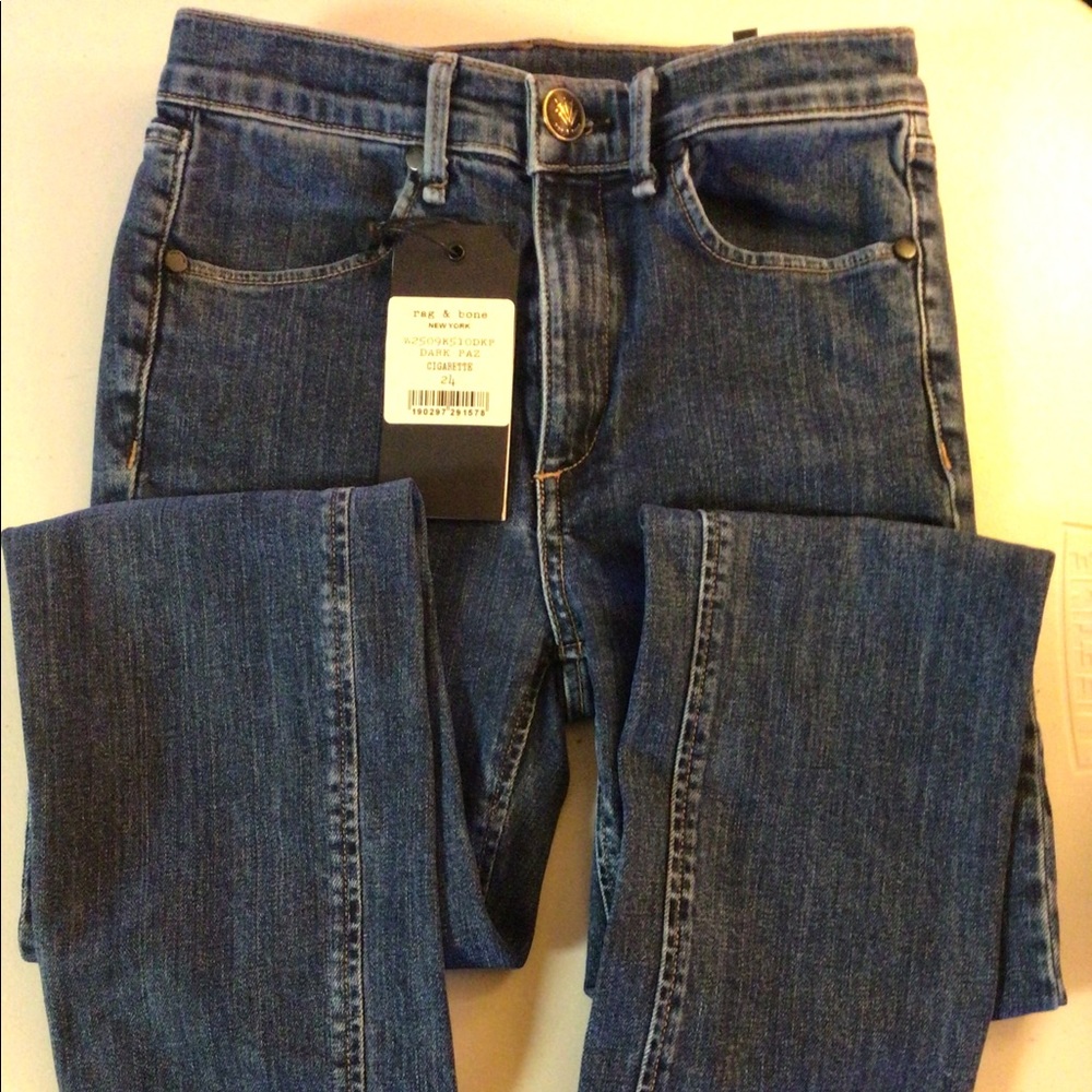 Rag & Bones Jeans Size 24 Waist Dark Paz with Tag